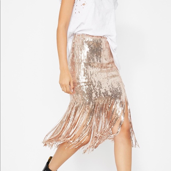 Sequin fringe skirt - Picture 3 of 3